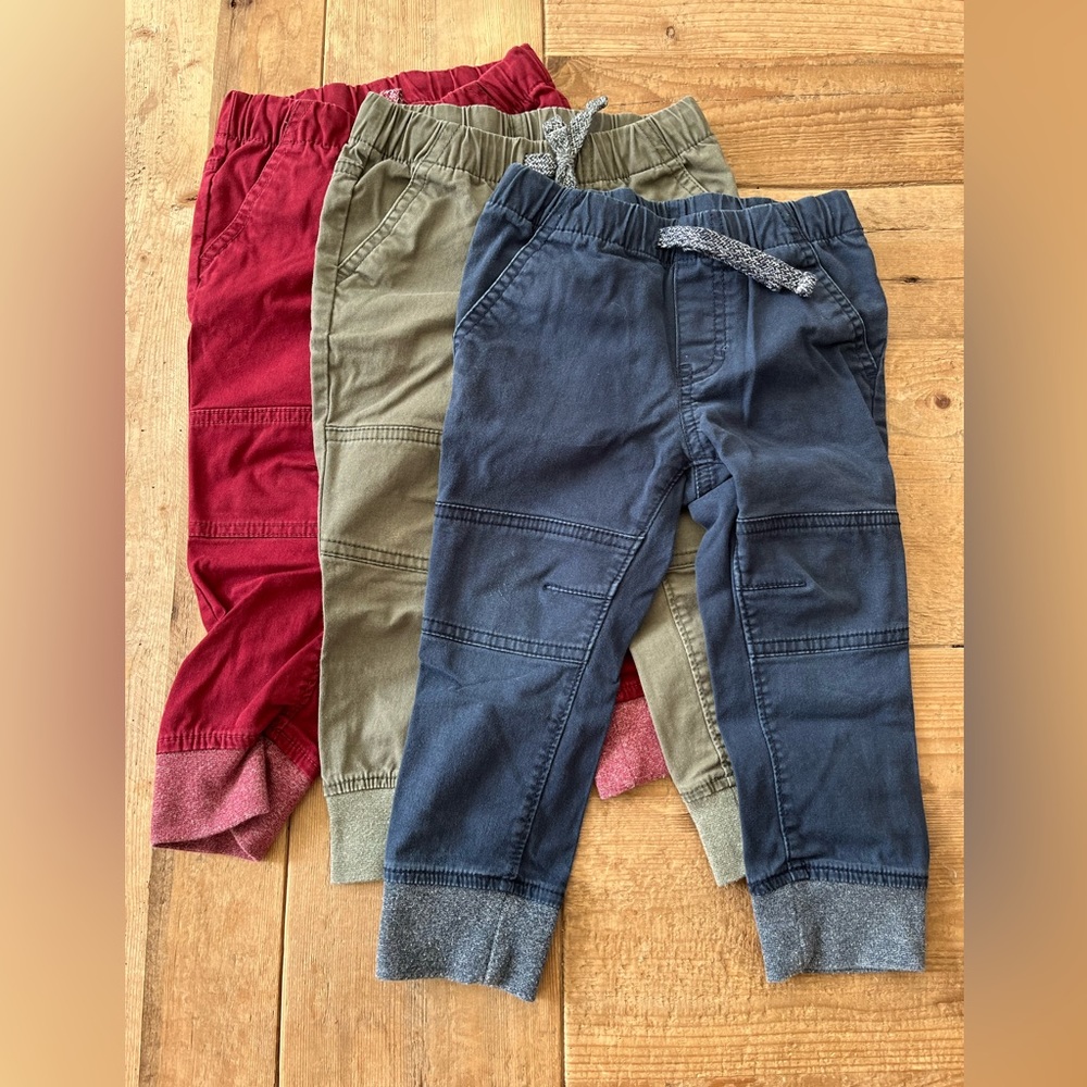 Cat & Jack Woven Joggers - 3 pairs - perfect condition, no flaws/stain/rips